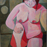 Kristiitan Lähde, Olen tässä/ i am here, 2024
Akryyliväri kankaalle/Acrylic on canvas